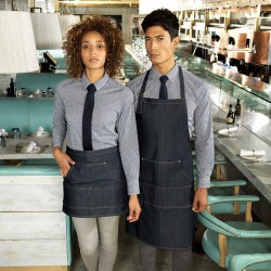 Plain Jeans stitch bib apron Premier 265 GSM